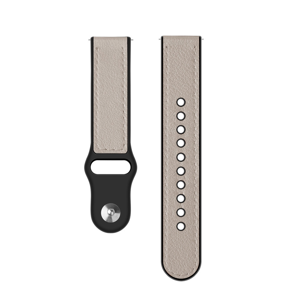 Strap-it Strap-it Correa híbrida cuero Samsung Galaxy Watch 4 40mm (blanco) Strap-it Strap-it Correa híbrida cuero Samsung Galaxy Watch 4 40mm (blanco)