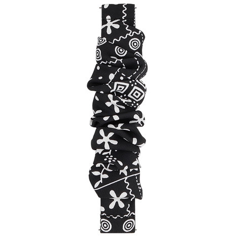 Strap-it Strap-it Correa Scrunchie Honor Magic Watch 2 42mm (mezcla negros) Strap-it Strap-it Correa Scrunchie Honor Magic Watch 2 42mm (mezcla negros)