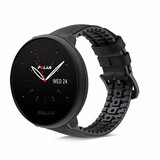 Strap-it Correa silicona/cuero Polar Ignite 3 (negro)