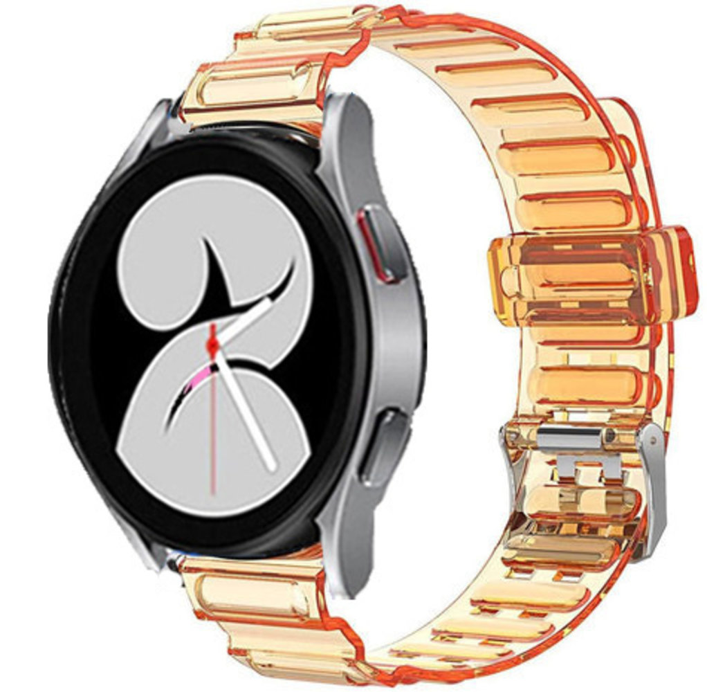Strap-it Strap-it Correa cristal Samsung Galaxy Watch 4 40mm (naranja transparente) Strap-it Strap-it Correa cristal Samsung Galaxy Watch 4 40mm (naranja transparente)