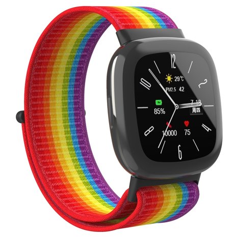Strap-it Strap-it Correa nylon Fitbit Sense 2 (arcoíris) Strap-it Strap-it Correa nylon Fitbit Sense 2 (arcoíris)