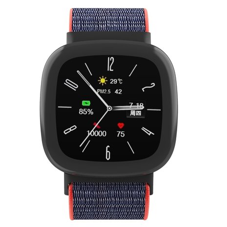 Strap-it Strap-it Correa nylon Fitbit Sense 2 (azul marino/fluor) Strap-it Strap-it Correa nylon Fitbit Sense 2 (azul marino/fluor)