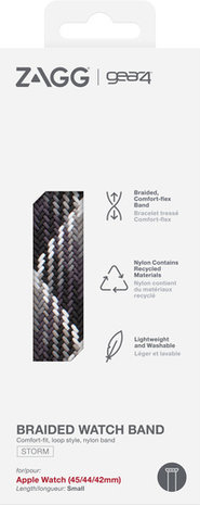 Gear4 Gear4 Correa de nylon trenzada Apple Watch (gris/negro) Gear4 Gear4 Correa de nylon trenzada Apple Watch (gris/negro)