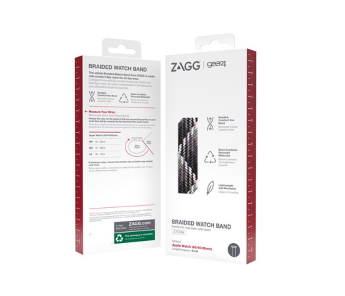 Gear4 Gear4 Correa de nylon trenzada Apple Watch (gris/negro) Gear4 Gear4 Correa de nylon trenzada Apple Watch (gris/negro)