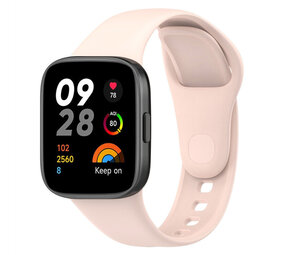 Strap-it Correa silicona Redmi Watch 3 (rosa claro)