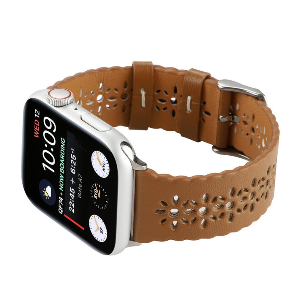 Strap-it Strap-it Correa cuero estampado Apple Watch (marrón) Strap-it Strap-it Correa cuero estampado Apple Watch (marrón)