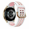 Strap-it Strap-it Correa casilla deportiva Samsung Galaxy Watch 4 Classic 42mm (blanco/rosa) Strap-it Strap-it Correa casilla deportiva Samsung Galaxy Watch 4 Classic 42mm (blanco/rosa)