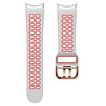 Strap-it Strap-it Correa casilla deportiva Samsung Galaxy Watch 4 Classic 42mm (blanco/roja) Strap-it Strap-it Correa casilla deportiva Samsung Galaxy Watch 4 Classic 42mm (blanco/roja)