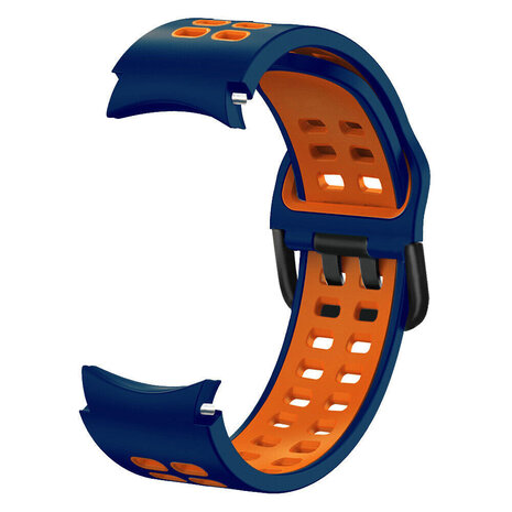 Strap-it Strap-it Correa casilla deportiva Samsung Galaxy Watch 4 Classic 42mm (azul/orange) Strap-it Strap-it Correa casilla deportiva Samsung Galaxy Watch 4 Classic 42mm (azul/orange)