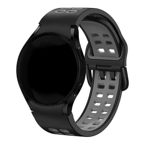 Strap-it Strap-it Correa casilla deportiva Samsung Galaxy Watch 4 Classic 46mm (negro/gris) Strap-it Strap-it Correa casilla deportiva Samsung Galaxy Watch 4 Classic 46mm (negro/gris)