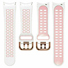 Strap-it Strap-it Correa casilla deportiva Samsung Galaxy Watch 4 Classic 46mm (blanco/rosa) Strap-it Strap-it Correa casilla deportiva Samsung Galaxy Watch 4 Classic 46mm (blanco/rosa)