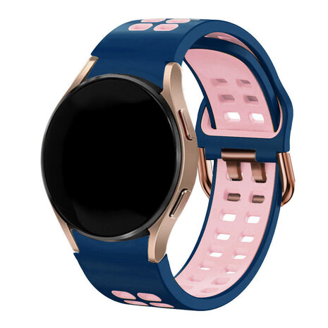 Strap-it Strap-it Correa casilla deportiva Samsung Galaxy Watch 4 Classic 46mm (azul/rosa) Strap-it Strap-it Correa casilla deportiva Samsung Galaxy Watch 4 Classic 46mm (azul/rosa)