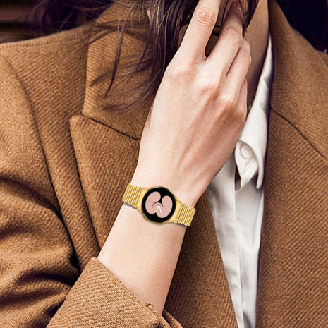Strap-it Strap-it Correa acero cadena Samsung Galaxy Watch 4 44mm (dorado) Strap-it Strap-it Correa acero cadena Samsung Galaxy Watch 4 44mm (dorado)