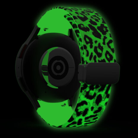 Strap-it Strap-it Correa brillan en la oscuridad D-Buckle Samsung Galaxy Watch 4 Classic 46mm leopardo Strap-it Strap-it Correa brillan en la oscuridad D-Buckle Samsung Galaxy Watch 4 Classic 46mm leopardo