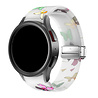 Strap-it Strap-it Correa brillan en la oscuridad D-Buckle Samsung Galaxy Watch 4 40mm mariposa Strap-it Strap-it Correa brillan en la oscuridad D-Buckle Samsung Galaxy Watch 4 40mm mariposa