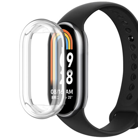 Funda TPU Xiaomi Smart Band 8 transparente Correasmartwatch.es