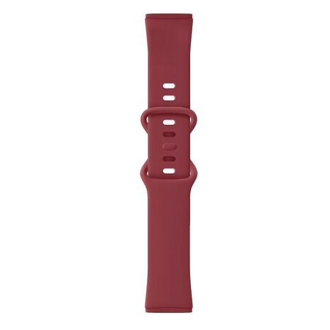 Strap-it Strap-it Correa silicona clásica Fitbit Sense (vino rojo)