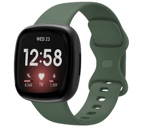 Strap-it Correa silicona clásica Fitbit Sense 2 (verde oscuro)