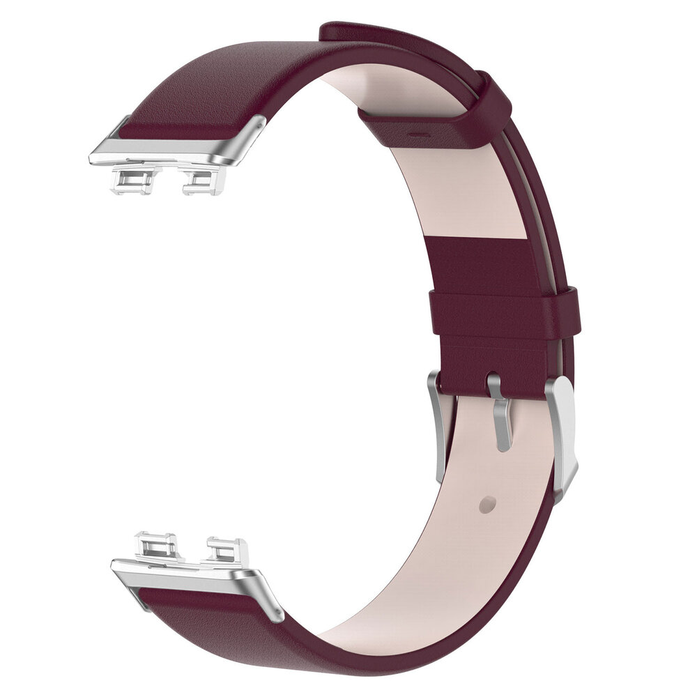 Strap-it Strap-it Correa cuero Huawei Band 8 (vino rojo) Strap-it Strap-it Correa cuero Huawei Band 8 (vino rojo)