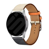 Strap-it Correa cuero Samsung Galaxy Watch 6 - 44mm (blanco/azul oscuro) Strap-it Correa cuero Samsung Galaxy Watch 6 - 44mm (blanco/azul oscuro)