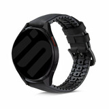 Strap-it Correa silicona/cuero Samsung Galaxy Watch 6 - 44mm (negro)