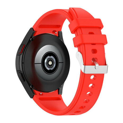Strap-it Strap-it Correa silicona ajuste perfecto Samsung Galaxy Watch 6 - 44mm (rojo brillante)