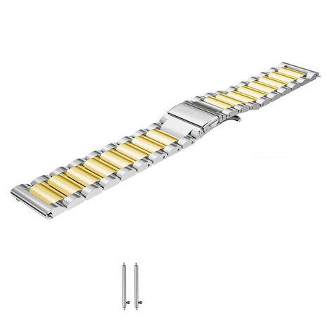 Strap-it Strap-it Correa acero Samsung Galaxy Watch 6 Classic 43mm (plata/dorado) Strap-it Strap-it Correa acero Samsung Galaxy Watch 6 Classic 43mm (plata/dorado)