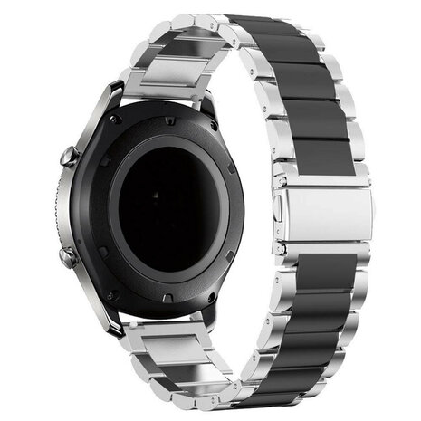 Strap-it Strap-it Correa acero Samsung Galaxy Watch 6 Classic 43mm (plata/negro) Strap-it Strap-it Correa acero Samsung Galaxy Watch 6 Classic 43mm (plata/negro)