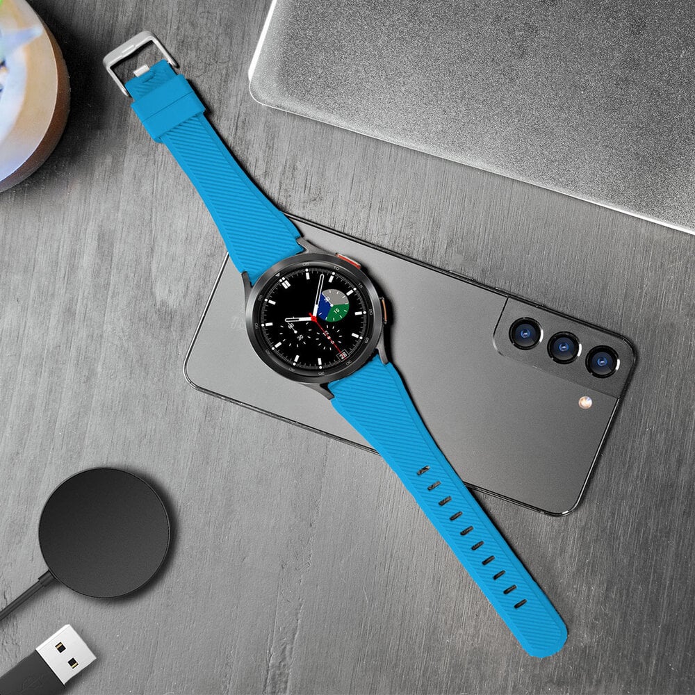 Strap-it Strap-it Correa silicona Samsung Galaxy Watch 6 Classic 47mm (azul claro)