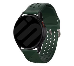 Strap-it Correa silicona respirable Samsung Galaxy Watch 6 Classic 47mm (verde ejército)