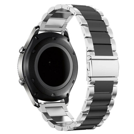 Strap-it Strap-it Correa acero Samsung Galaxy Watch 6 Classic 47mm (plata/negro) Strap-it Strap-it Correa acero Samsung Galaxy Watch 6 Classic 47mm (plata/negro)