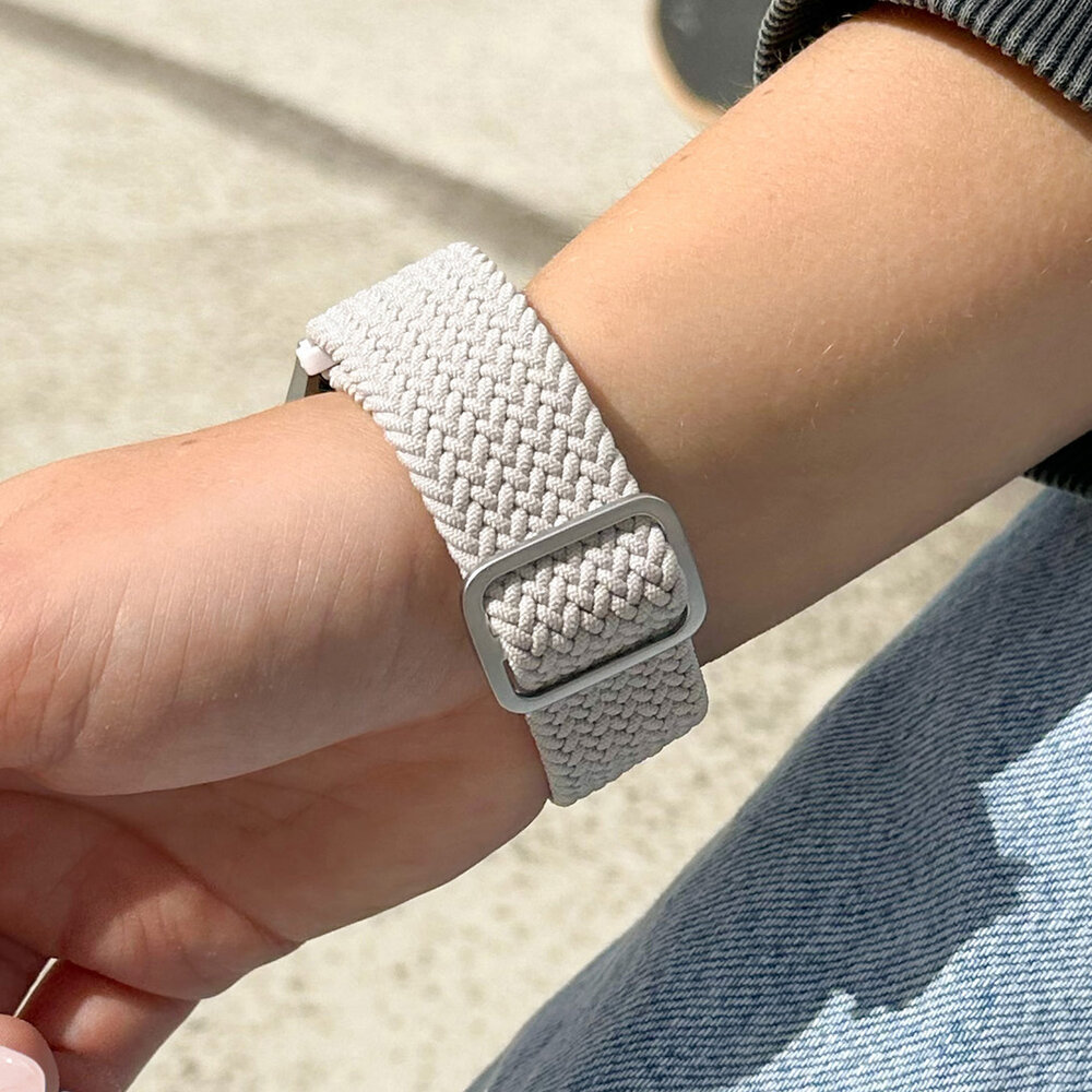 Strap-it Strap-it Correa tejida ajustable Samsung Galaxy Watch 46mm (blanco) Strap-it Strap-it Correa tejida ajustable Samsung Galaxy Watch 46mm (blanco)