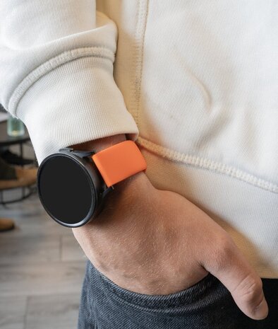 Correa De Silicona Para Relojes Deportivos - Smartwatch - Ancho 20mm -  Amazfit GTS - Color Naranja