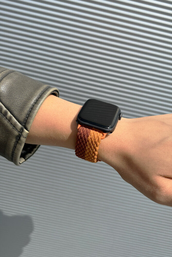 Strap-it Strap-it Correa ajustable nylon tejido Apple Watch (mezcla marrón) Strap-it Strap-it Correa ajustable nylon tejido Apple Watch (mezcla marrón)