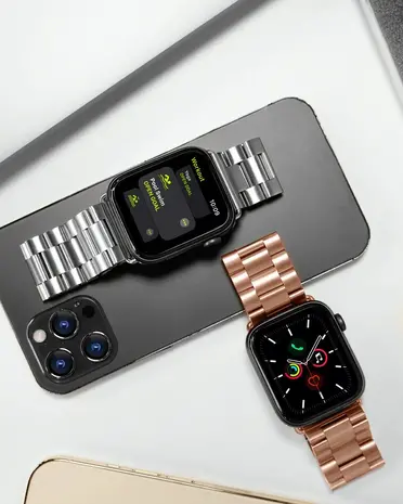 Strap-it Strap-It Correa acero Apple Watch Ultra (oro rosa) Strap-it Strap-It Correa acero Apple Watch Ultra (oro rosa)