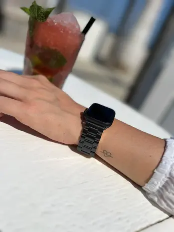 Strap-it Strap-it Correa acero Apple Watch (negra) Strap-it Strap-it Correa acero Apple Watch (negra)