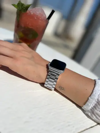 Strap-it Strap-It Correa acero Apple Watch Ultra (plata) Strap-it Strap-It Correa acero Apple Watch Ultra (plata)