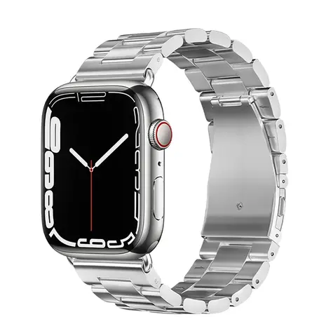 Strap-it Strap-it Correa acero Apple Watch 8 (plata) Strap-it Strap-it Correa acero Apple Watch 8 (plata)