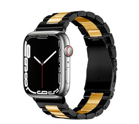 Strap-it Correa acero Apple Watch Ultra (negro/dorado) Strap-it Correa acero Apple Watch Ultra (negro/dorado)