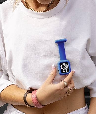 Strap-it Strap-it Correa de enfermera de Apple Watch con funda (azul oscuro) Strap-it Strap-it Correa de enfermera de Apple Watch con funda (azul oscuro)
