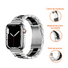 Strap-it Strap-it Correa acero Apple Watch (plata/negro) Strap-it Strap-it Correa acero Apple Watch (plata/negro)