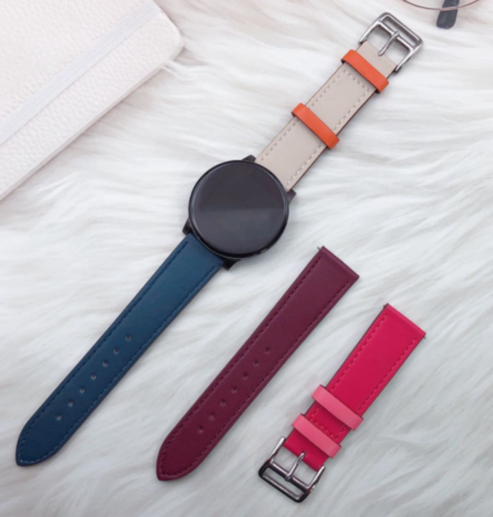 Strap-it Strap-it Correa cuero Polar Ignite 2 (blanco/azul) Strap-it Strap-it Correa cuero Polar Ignite 2 (blanco/azul)