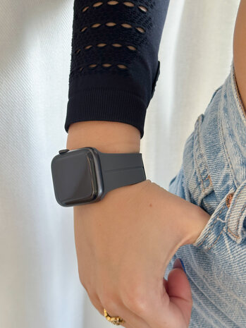 Strap-it Strap-it Correa deportiva D-Buckle Apple Watch (gris oscuro) Strap-it Strap-it Correa deportiva D-Buckle Apple Watch (gris oscuro)