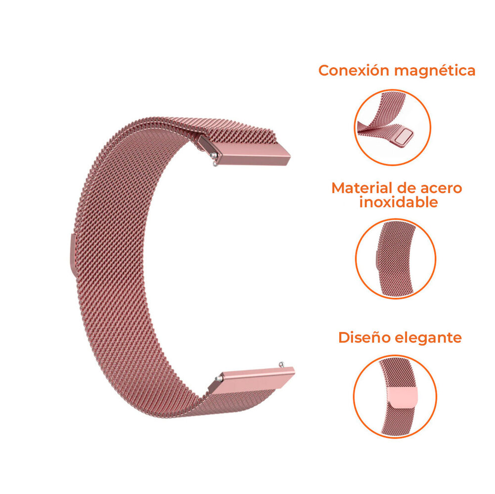 Strap-it Strap-it Correa milanese Samsung Galaxy Watch 4 40mm (rosa) Strap-it Strap-it Correa milanese Samsung Galaxy Watch 4 40mm (rosa)