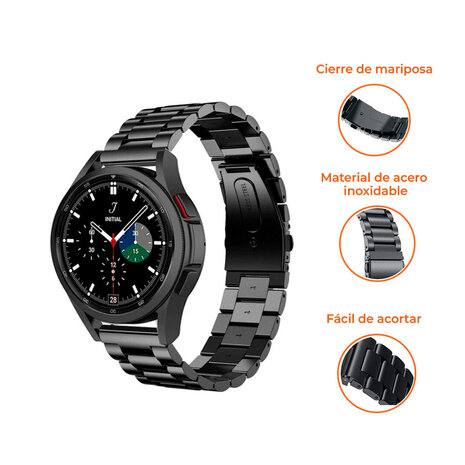 Strap-it Strap-it Correa acero Samsung Galaxy Watch 4 Classic 42mm (negro) Strap-it Strap-it Correa acero Samsung Galaxy Watch 4 Classic 42mm (negro)