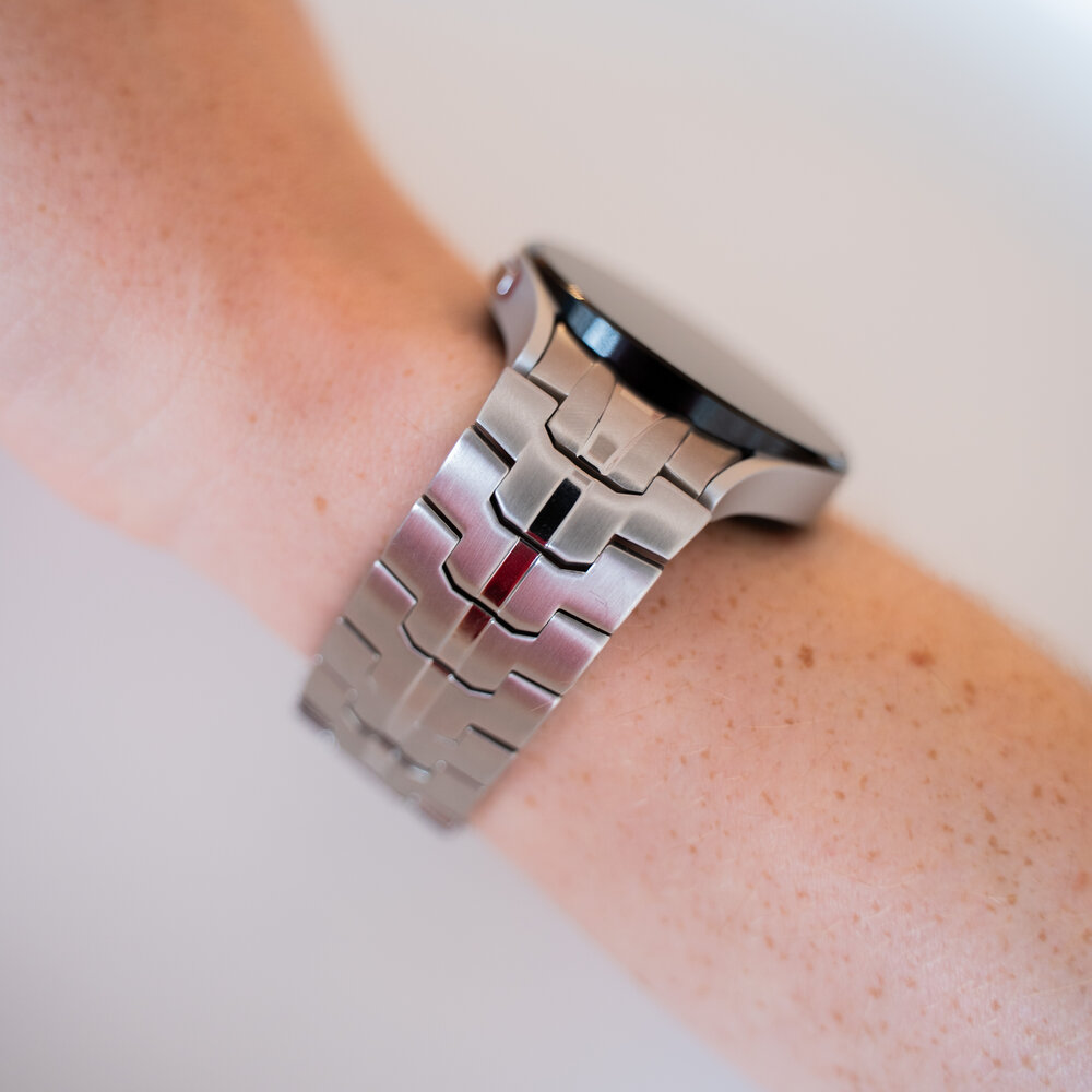 Strap-it Strap-it Correa acero sólida Samsung Galaxy Watch 4 40mm (plata) Strap-it Strap-it Correa acero sólida Samsung Galaxy Watch 4 40mm (plata)