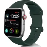 Strap-it Correa silicona Apple Watch (verde oliva)
