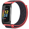 Strap-it Strap-it Correa nylon Fitbit Charge 6 (coral/negro) Strap-it Strap-it Correa nylon Fitbit Charge 6 (coral/negro)