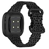 Strap-it Strap-it Correa silicona con patrón Fitbit Sense 2 (negro) Strap-it Strap-it Correa silicona con patrón Fitbit Sense 2 (negro)