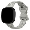 Strap-it Strap-it Correa silicona con patrón Fitbit Versa 4 (gris) Strap-it Strap-it Correa silicona con patrón Fitbit Versa 4 (gris)